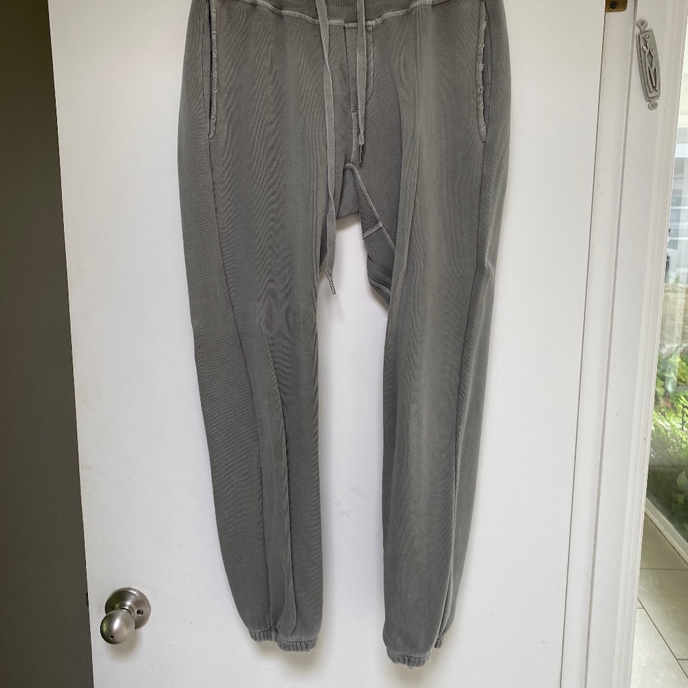 NSF Sayde distressed army green joggers